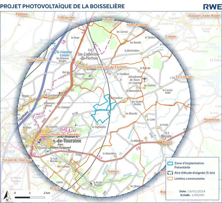 Carte de la localisation de la zone de projet